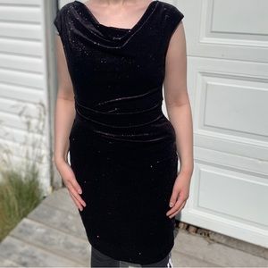 Jessica Howard purple sparkle dress petite